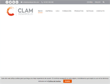 Tablet Screenshot of clamdesarrollo.com